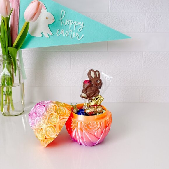 Large Rose-Covered Easter Eggs โ Handcrafted Party Favors, Spring Decor, Wedding - Picture 5 of 7